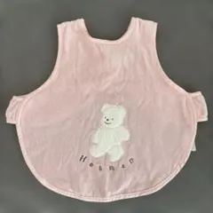 新品未使用品 Hotmanピンク クマ刺繍 スタイ 80サイズ