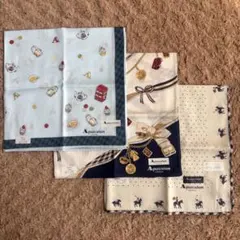 《画像確認有❗️ 新品未使用❗️》Aquascutum ハンカチ 3点セットのサムネイル