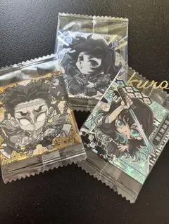 鬼滅の刃　ディフォルメシール　時透無一郎　冨岡義勇　悲鳴嶼行冥　鬼殺レア入り