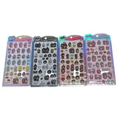 【正規品】モンチッチ　うるちゅるポップシール　4枚セット　ボンボンドロップシール