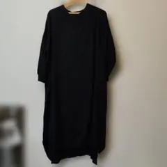 アンティカ　綿ニットワンピ　オーバーサイズ