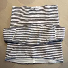 マタニティ 犬印本舗 妊婦帯 ふわふわパイルボーダー グレー　M