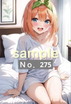 AI美少女 イラスト A4 高精細 光沢紙 アニメ風ポスター No．335