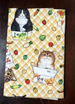 コヤンイサムチョン 布地 ファブリック　Cats in grocery　匿名配送