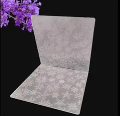 E13 エンボスフォルダ　エンボス加工　ハンドメイド　装飾　雪の結晶