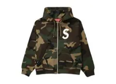 Supreme S Logo Zip Up Hooded Sweatshirt