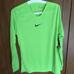 ナイキDRI-FIT 蛍光グリーン 長袖トップス　新品　L