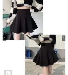 インパン裏地付きフレアミニスカート