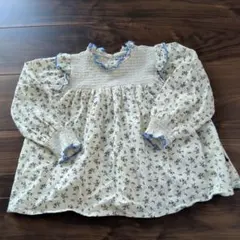 フラワープリント長袖ブラウス 120cm