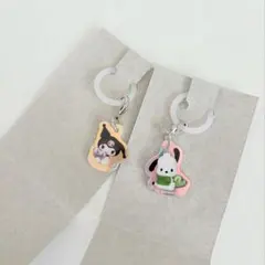 めじるしアクセサリー アクリルチャーム 산리오 쿠로미 ポチャッコ 食玩