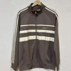 2XL【タグ付】adidas ジップアップ トラックジャケット ブラウン