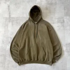 Boro Hoodie　鬼フェード　ボロ スウェット　褪色 グランジ・カーキ　L