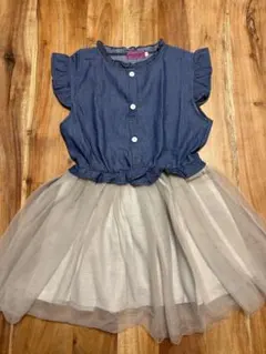 ［Girl 120サイズ］ノースリーブワンピース