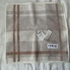 【新品】FURLA チェック柄ハンカチ
