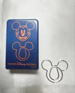 東京ディズニーリゾート ミッキーマウス クリップ 青 オレンジ