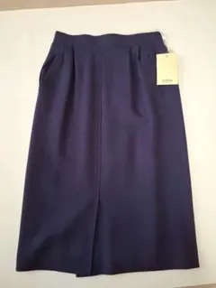 【新品タグ付】Carlton カールトン濃紺 タイトスカート13号日本製高級縫製