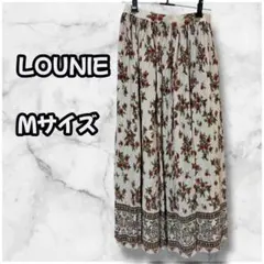 Y0019　花柄プリーツロングスカート　マルチカラー　M