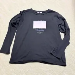 Pink-latte ピンクラテ　ロンT 黒色　xxs 140cm