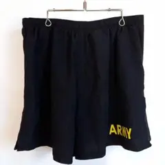 アメリカ軍　ARMY　APFU　ミリタリー　ショーツ　ショートパンツ　黒　L