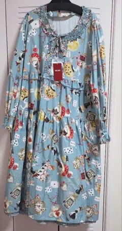 ピンクハウス ワンダーランドプリントミディワンピース エミリー 