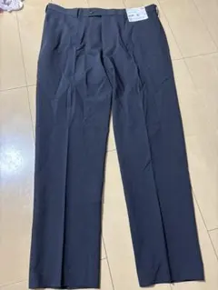 新品タグ付きUNIQLO感動パンツ（ウールライク）91×76ネイビー
