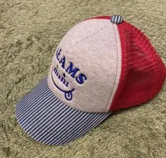 BEAMS mini メッシュキャップ 赤/グレーのサムネイル
