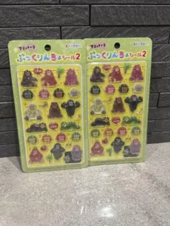 アミュキャラ ぷっくりんちょシール2 ゴリラ2枚