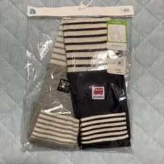 【未使用】ストライプレギンスセット 80