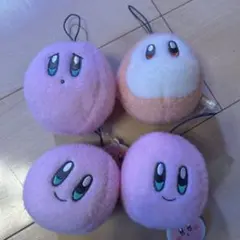 カービィ ぬいぐるみ 4個セット　羊毛フェルト風　フェイスマスコット