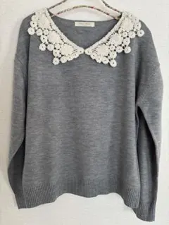 chocolat raffine グレー ニットセーター