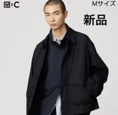 【※値下げ中】【新品】UNIQLO コットンショートブルゾン　ブラック　M