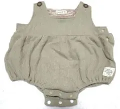 バースデイ【conoco】オリーブグリーン コットンロンパース 70cm