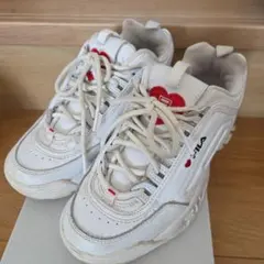 FILA スニーカー ホワイト ハートロゴ22.5cmのサムネイル