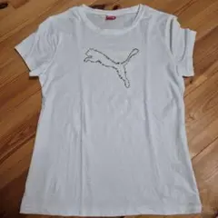 PUMA ホワイト Tシャツ Lサイズ