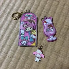 マイメロディ アクリルキーホルダー 3個セット