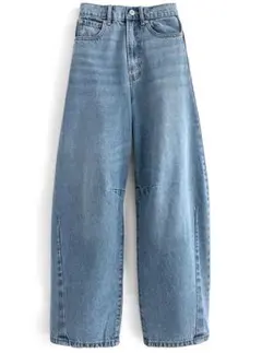 新品未使用　GRLカーブラインデニムパンツ[fo1845]