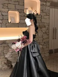 【値下げ】YNS カラードレス　ブラウン(三段パニエ付き) YNS カラードレス ブラウン(三段パニエ付き) ウェディングドレスの中古