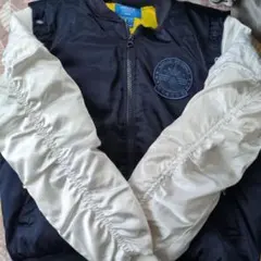 adidas ベスト 切り替えジャンパーネイビー/ホワイト