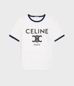 25SS CELINE セリーヌ リンガーTシャツ ライトブルー S - メルカリ