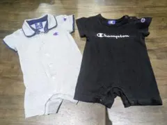 Championロンパースセット（グレー・黒）