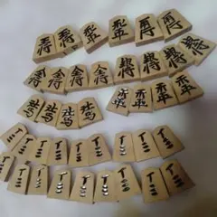 光老作 つげ中彫 将棋駒 ☆将棋の駒 つげ中彫 光老作＊商標・王将 駒箱付 伝統工芸品 - メルカリ