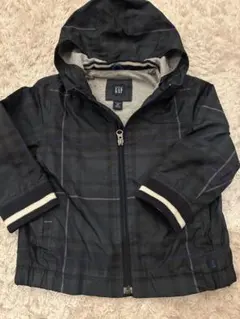 GAP フード付きグリーンチェックジャケット