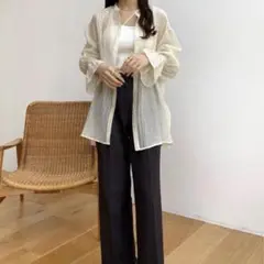 callautia バックスリットシアーシャツのサムネイル