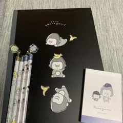 ららごりさんしゅき♡ブルーデニム バナナ　ゆらゆらプラチャーム鉛筆セット