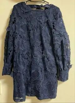 超美品　ZARA BASIC 総レース　長袖ワンピース　サイズM