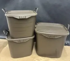 s スタックストー バケット　フタ付き 3点セット 25L 15L