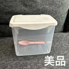 美品★ほほえみ　エコらくパック詰め替え容器+スプーンセットのサムネイル
