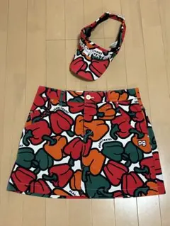 パーリーゲイツ　スカートとサンバイザーのセット