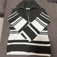WRAPINKNOT ハーフジップ ニット 0サイズのサムネイル