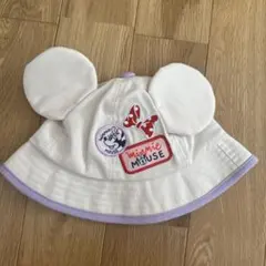 Disney ミニーマウス 耳付きハット ホワイト 48cm